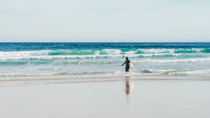 surfing in Monterey