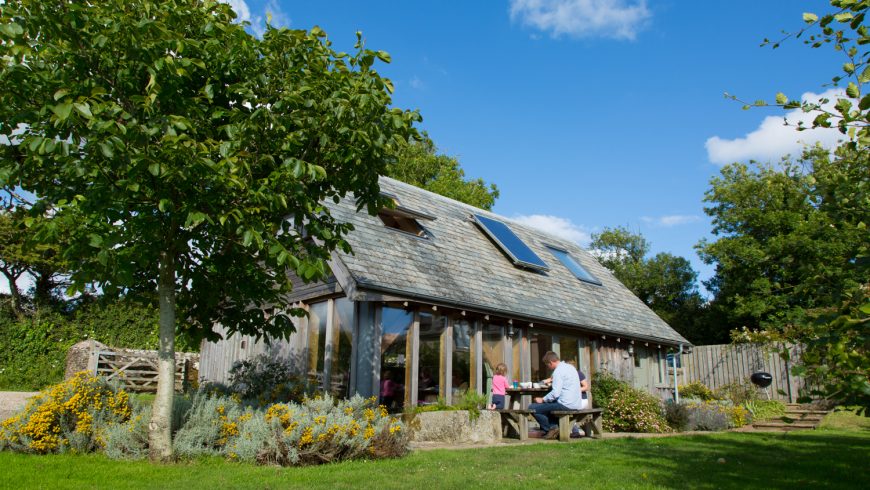 Carswell Cottages eco-lodge in Davon, UK