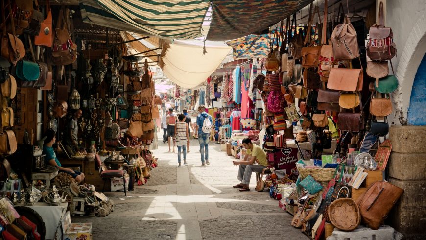 Souk in the Medina, Morocco.