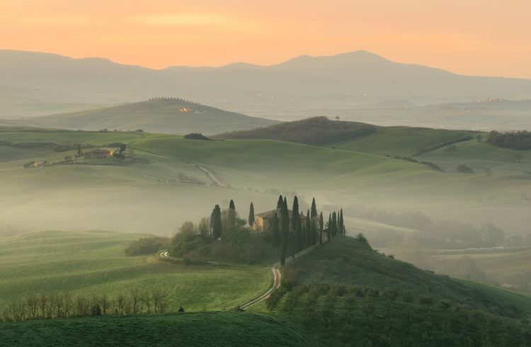 Tuscany, green fields