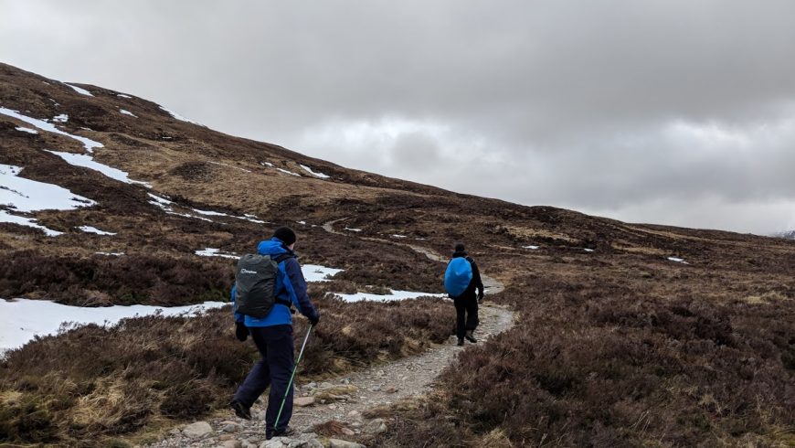 on foot along West Highland Way