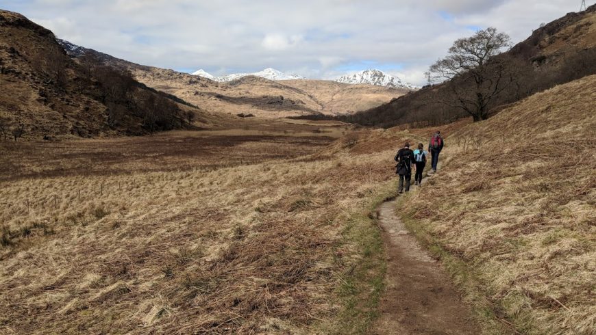 walking in Scotland