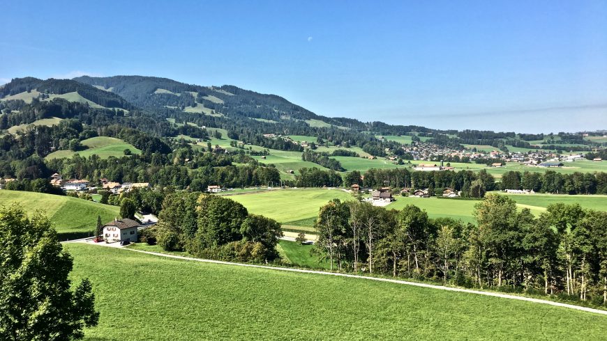 green landscape with clean air