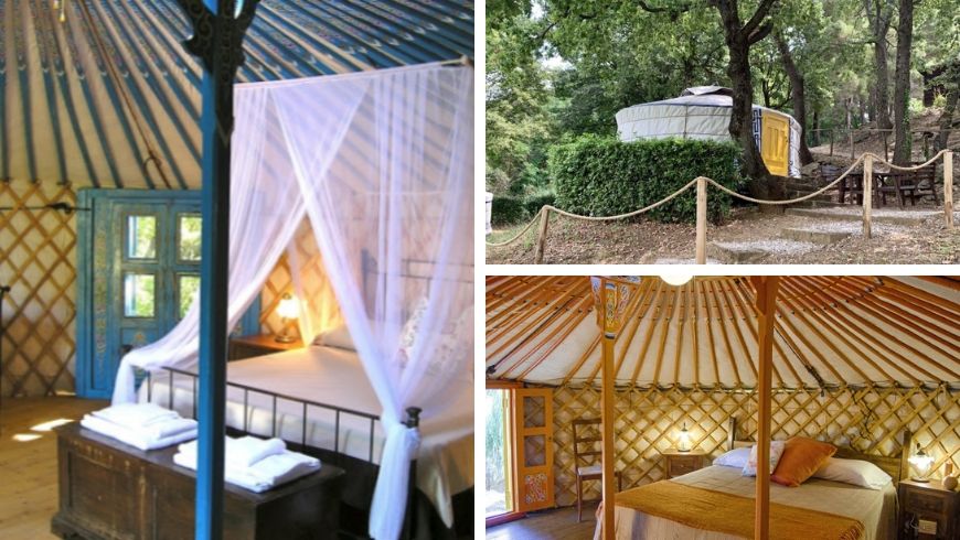 colorful yurt in italy ecobnb