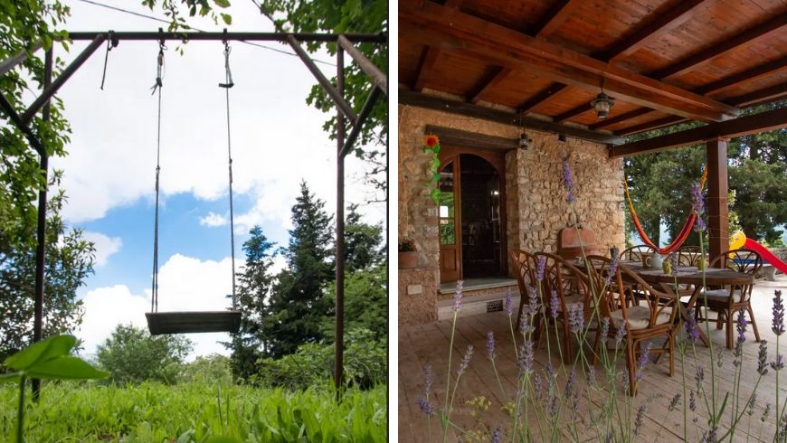 garden of splendid villa lola on ecobnb