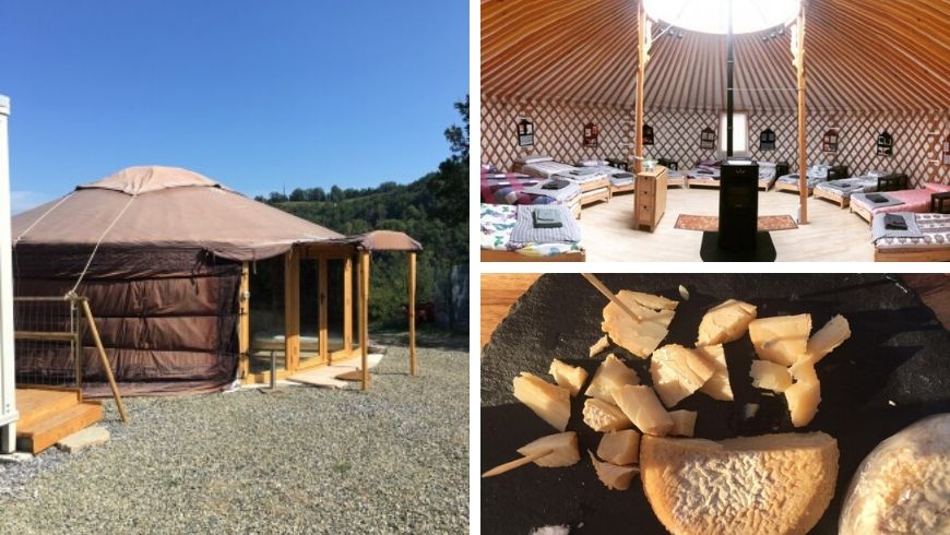 yurt and organic food in italy 