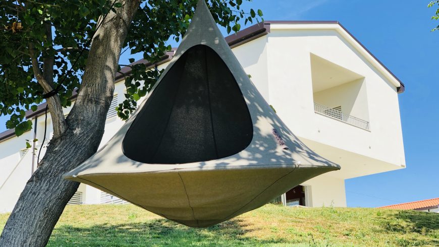 a cacoon tent in famrhouse in italy ecobnb