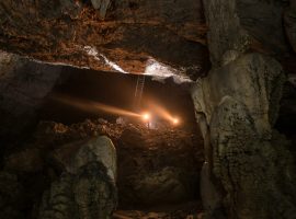 Cave under Predjama Castle