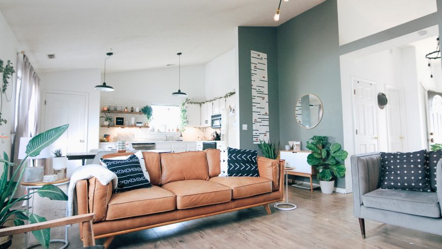 Minimal eco-friendly apartment with natural light and sustainable interior design
