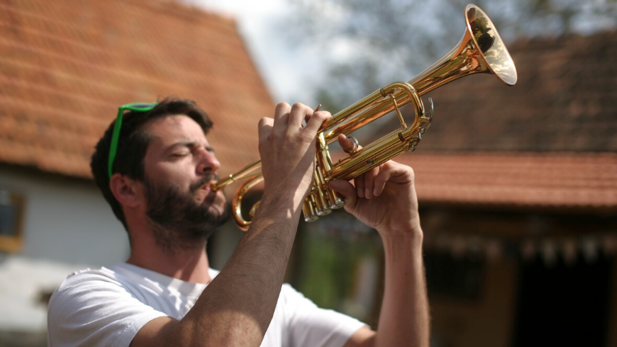 Marko, the owner of an idyllic eco-cottage in continental Croatia