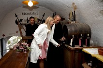 Castle wine cellar