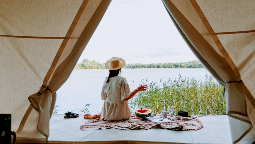 What is eco-glamping? It is a gren glamorous camping!