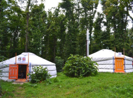 Have an eco-glamping experience in a yurt in the middle of nature