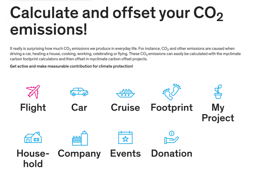 CO2 online calculator