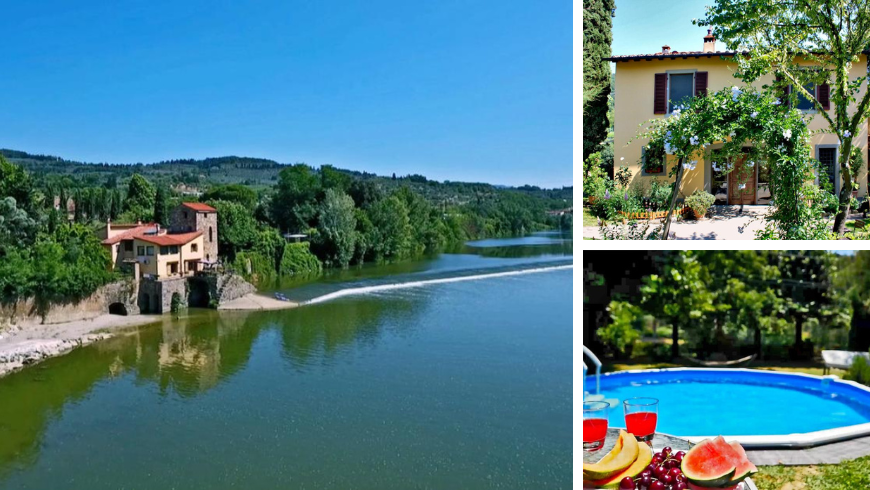 A Romantic Ancient Mill on the Arno River