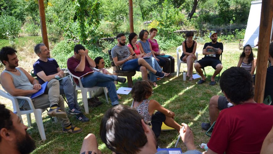 Course of Permaculture at straw bale house felcerossa