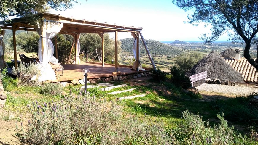 Gazebo with sea view at Essenza Sardegna