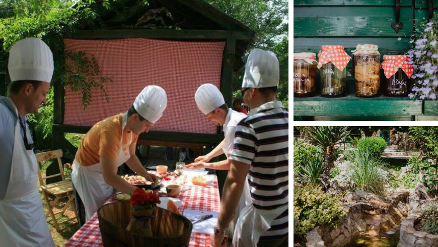 Kalpić family cooking, jam jars and gardens