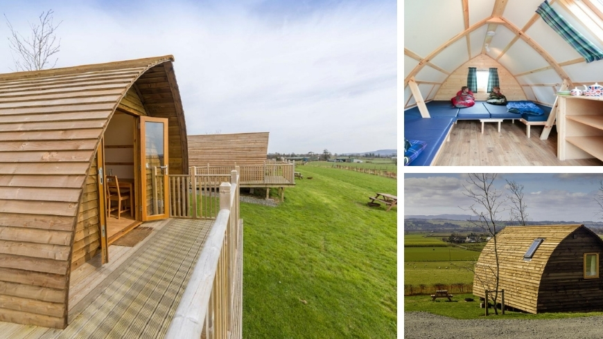 Eco-friendly glamping Mains Farm Wigwams, Scotland, UK