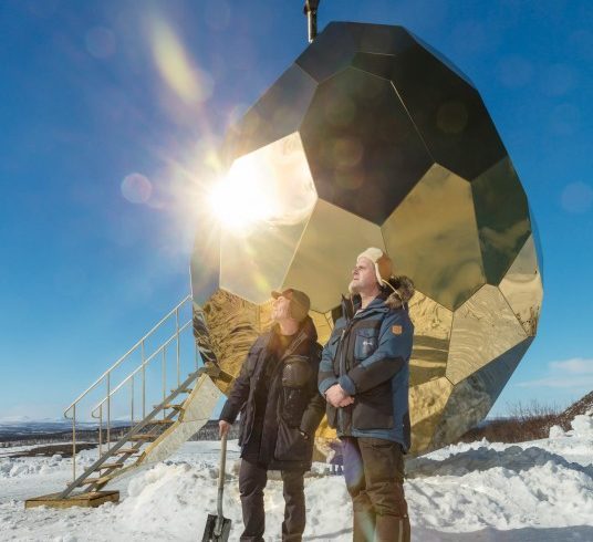 Golden Solar Egg Sauna