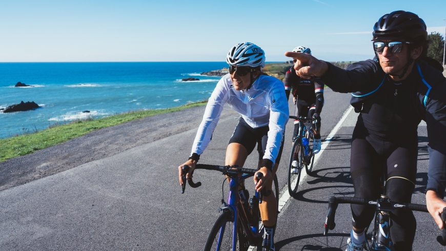 cycling with friends