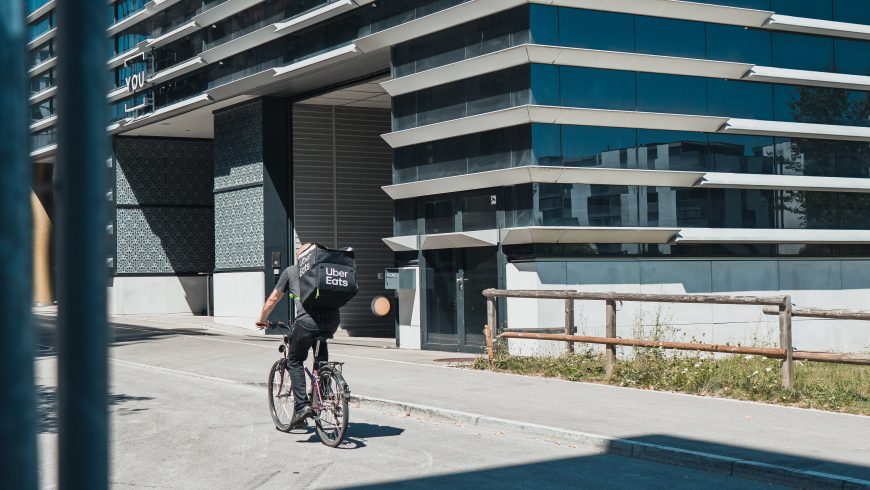 Food delivery by bicycle