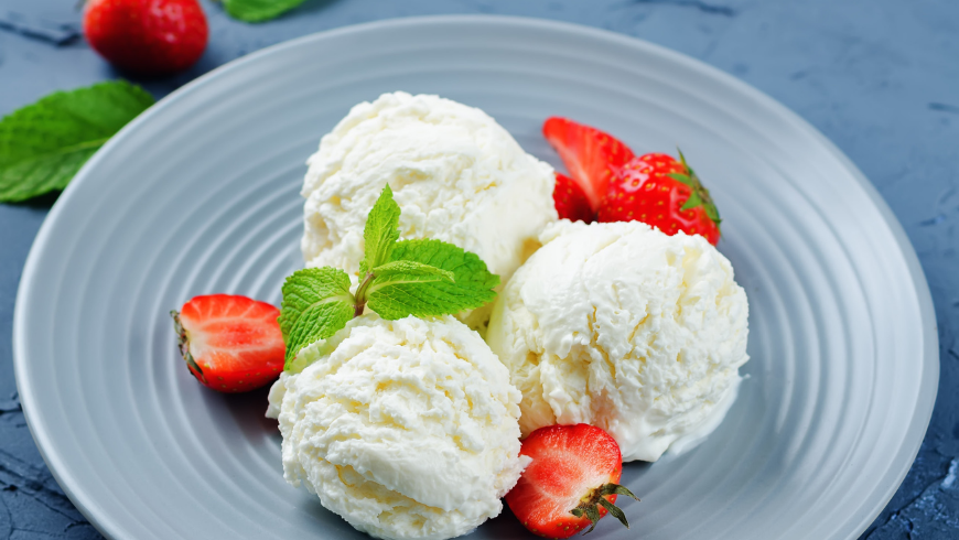 Ricotta and Manna Ice-Cream