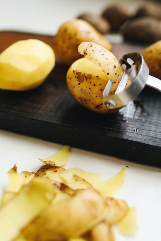 peels of potatoes