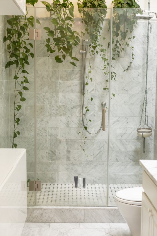 shower, green bathroom