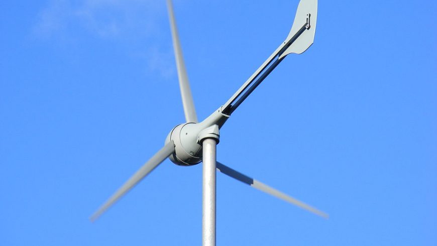  small wind turbine near Machynlleth, Wales