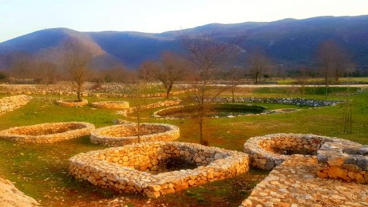Ancient water wells Dalmatian hinterland
