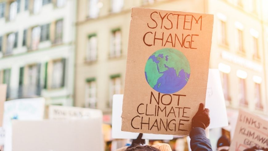 system change not climate change