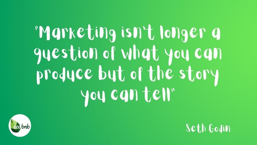 Marketing isn't longer a question of what you can produce but of the story you can tell