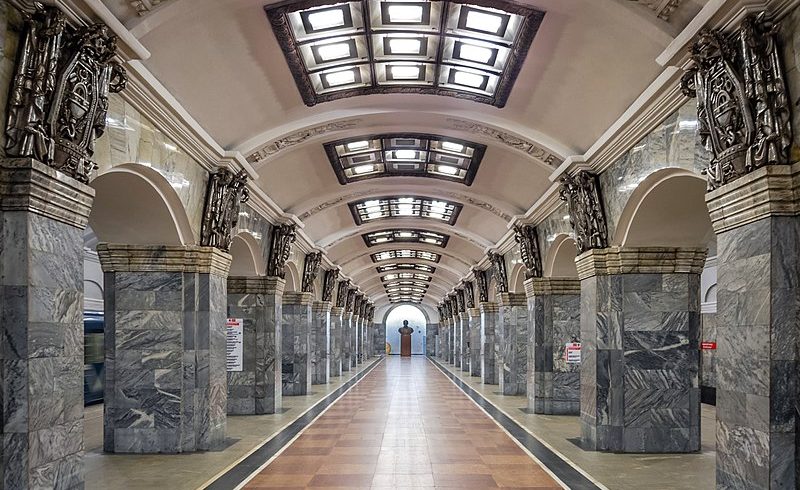 Kirovskiy Zavod, one of the most beautiful metro stations in saint petersburg