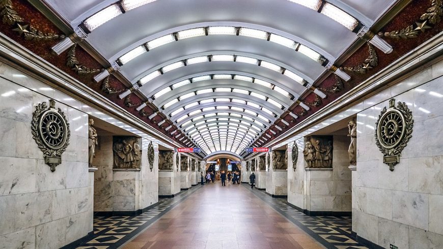 Narvskaya, the last among the most beautiful metro stations in saint petersburg