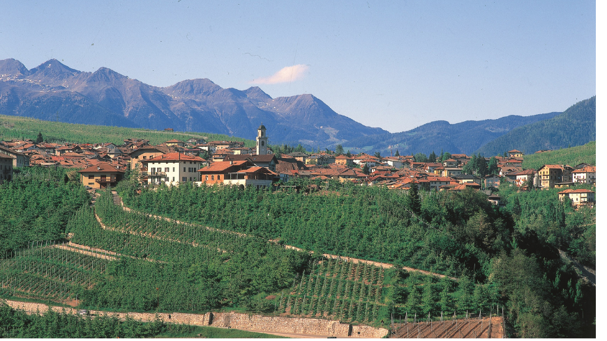 Tuenno. This is a wonderful location in Italian mountains