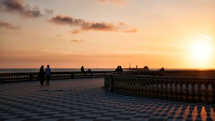 Mascagni terrace sunset