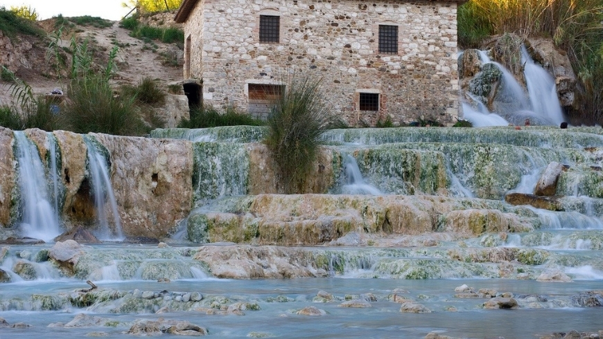 Hot springs for you green holiday in montepulciano