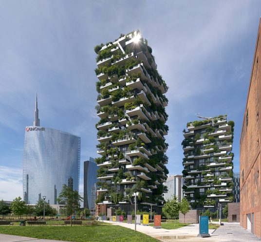Vertical forest designed by Boeri in Milan
