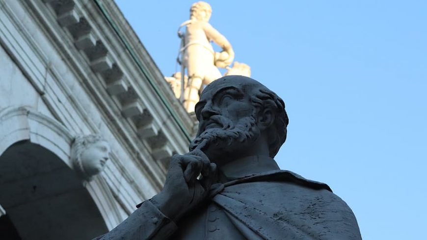 Andrea Palladio's statue in Vicenza,