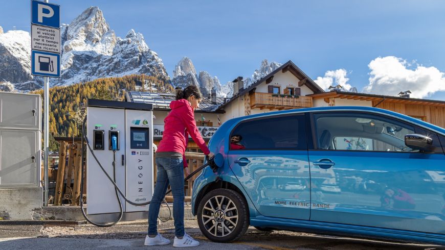 charging staions fo e-cars in Primiero San Martino di Castrozza