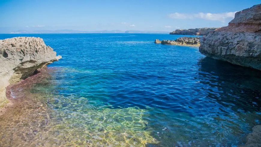 Picture of the blu sea of Formentera