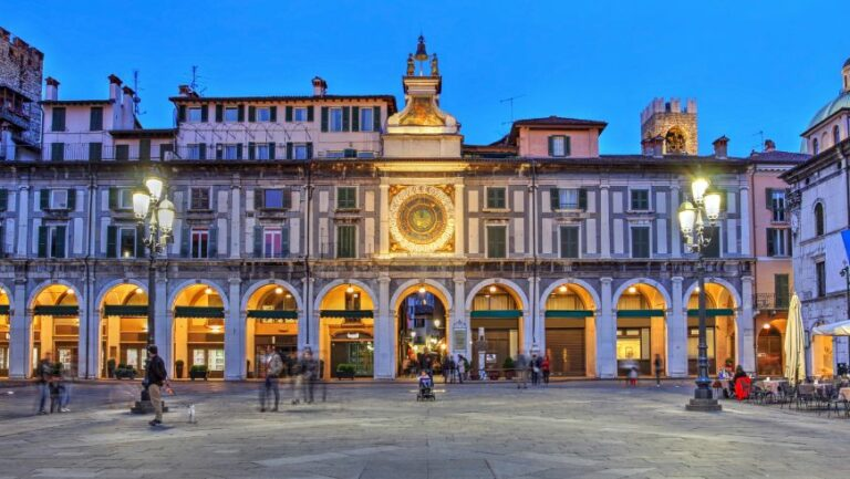 Piazza della Loggia in Brescia, cultural capital of Italy in 2023