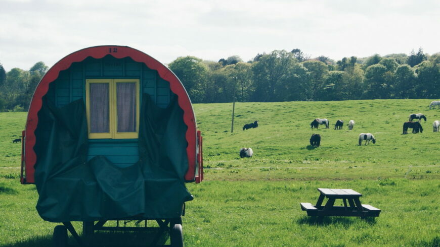 Glamping in Ireland: sleeping in a gypsy caravan