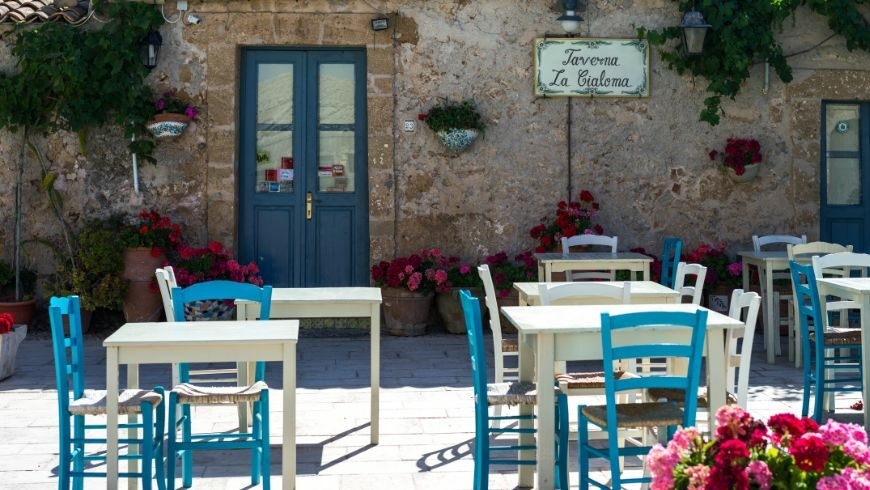 typical restaurant in Sicily