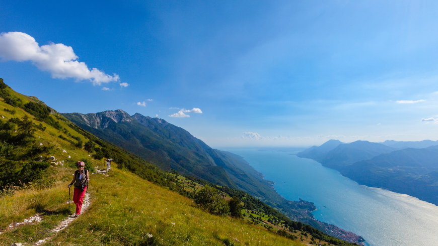 Active holiday in Malcesine (Lake Garda): trekking on Mount Baldo