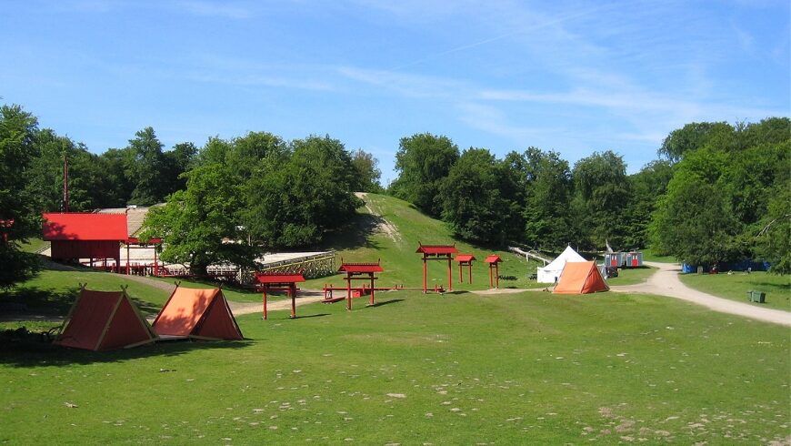 Green area where people can sleep for free in Denmark