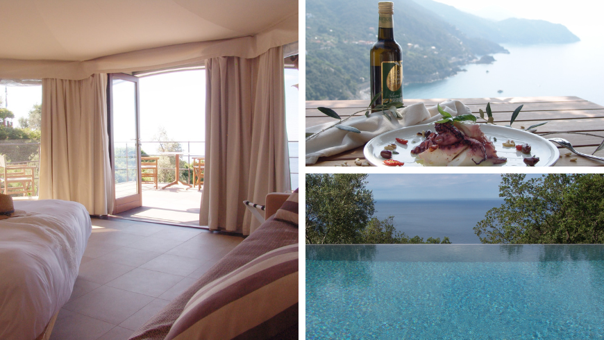 natural resort with pool in Liguria