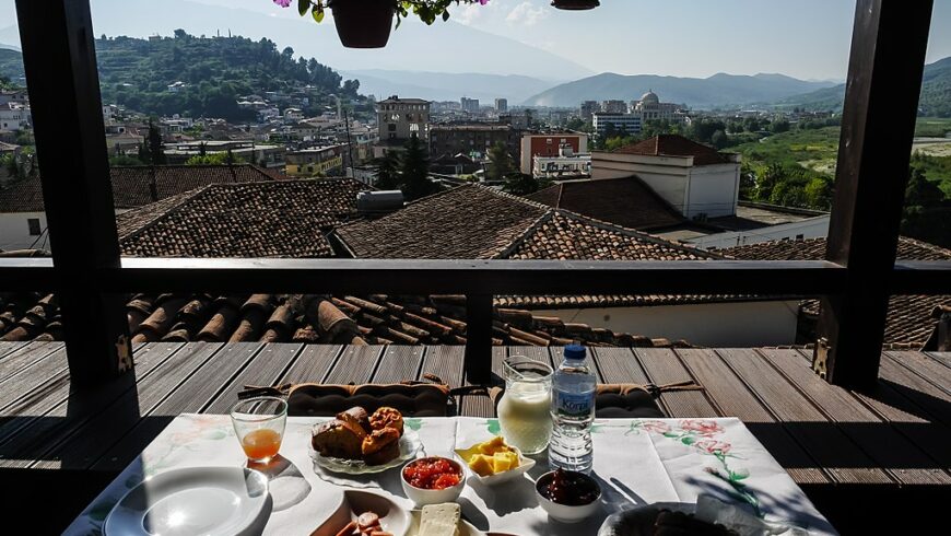 Breakfast in Berat