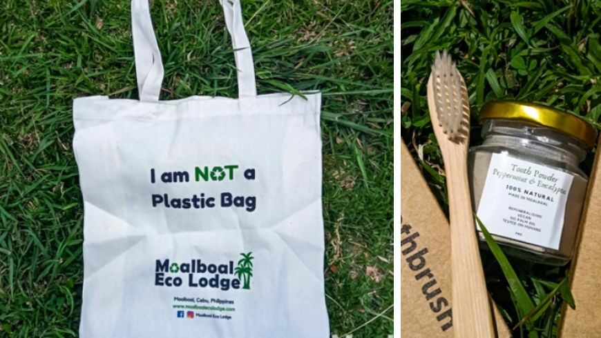 Sustainable products provided by Moalboal Eco Lodge